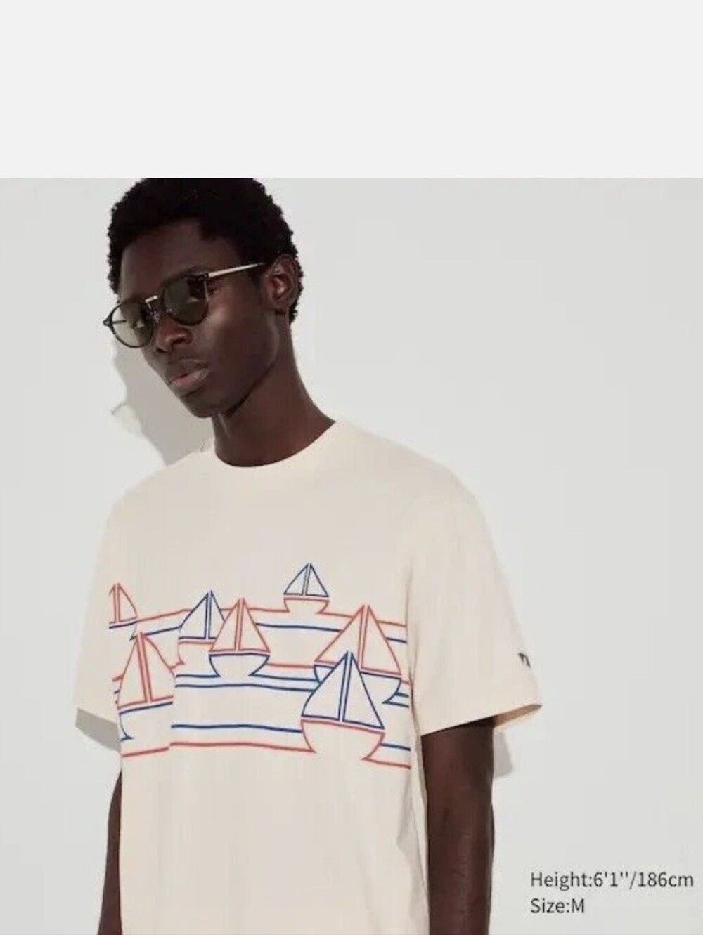 Uniqlo Nicolas Monro Boats Graphic T-shirt Men's Size S